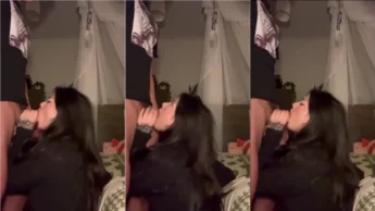 Clara Vonz safada delícia no oral guloso com galada na cara