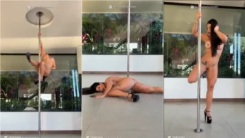 Gostosa Steffy Moreno ladinha no pole dance