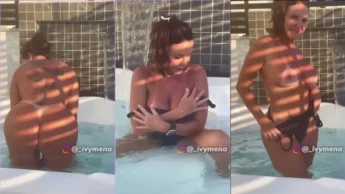 Ivy Mena famosinha do insta mostrando corpo na banheira