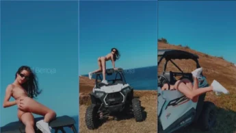 Mel Bertoja bucetuda se filmando no quadriciclo