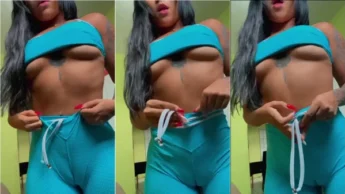Nesse video a Kinha Souza exibe seu belo corpo
