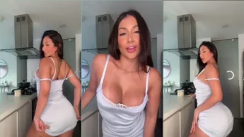 Nina Cruzxo video da gostosa de belas tetas se alisando