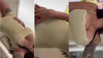 Sara Calixto tetuda tatuadana putaria mostrando as belas partes