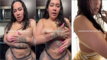 Sazondepuertorico gostosona de corpo todo tatuado na putaria