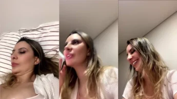 Vagabundinha Ionara Linhares na cama