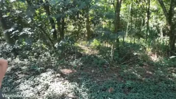 Vagninho loira putinha com marquinha na bunda fodendo ao ar livre