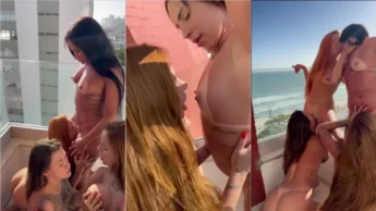 Famosinha Kevlyn Santos dando uns pegas nas amigas