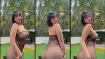 Gostosa Penny Lovlov mostrando o corpo todo