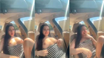 Piranha Bruna Fermmiano se masturbou no carro parado no estacionamento