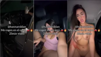 Putinha Hanna Roldan deu no carro pro motorista do uber