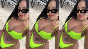 Safadinha Zuleika Paulino usando um biquíni sexy