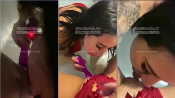Vazou video da Babi Morais transando com a amiga na banheira