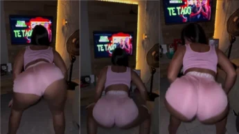 Video da amadora rebolando a bunda enorme