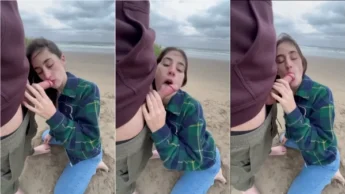 Video da johnandsky chupando um fã na praia