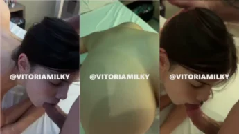 Video safado da Vitoria Milky se divertindo com a piroca grande