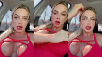 Vazou video da Debora Gomes mostrando os peitos dentro do carro