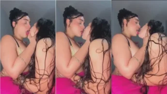 Veja a Monica Paloma beijando a amiga na boca